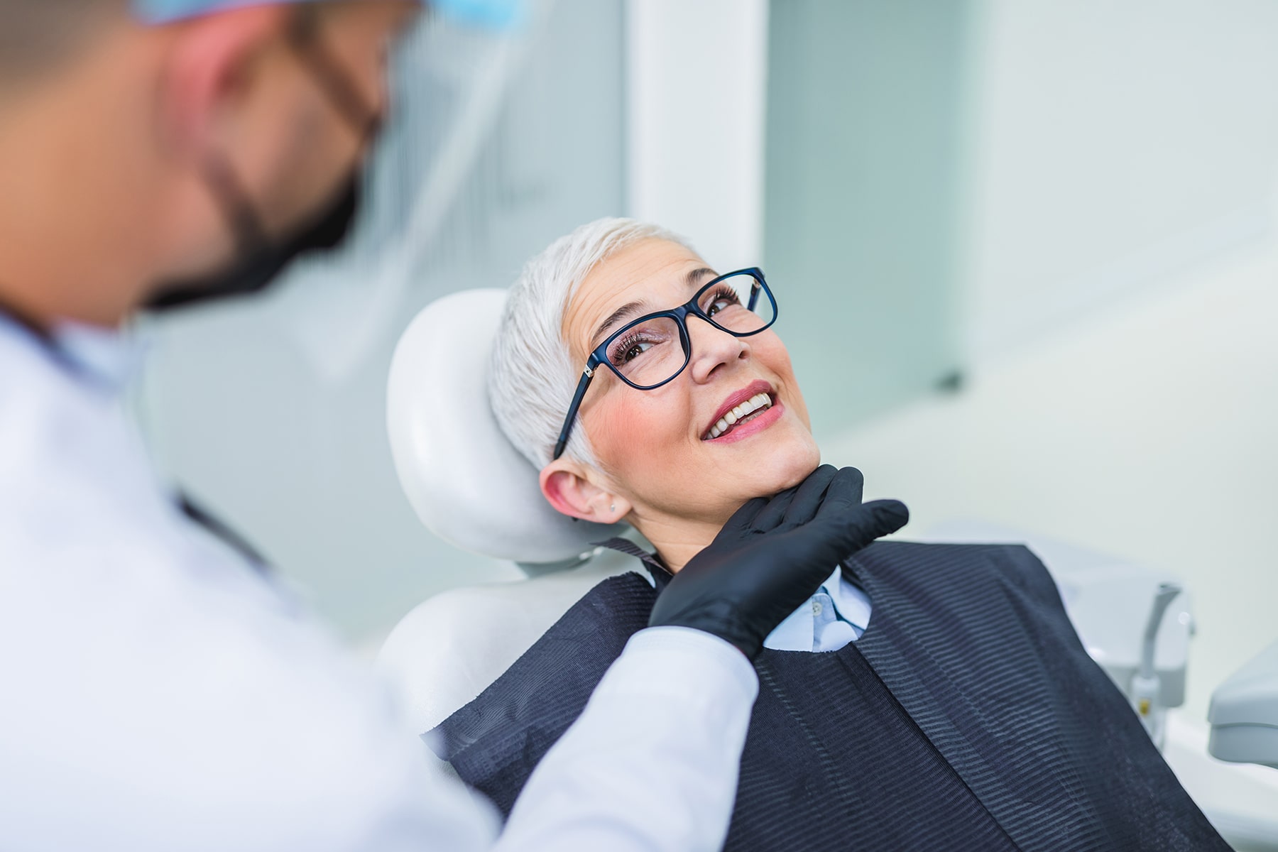 Woman getting dental fillings in Apex, NC