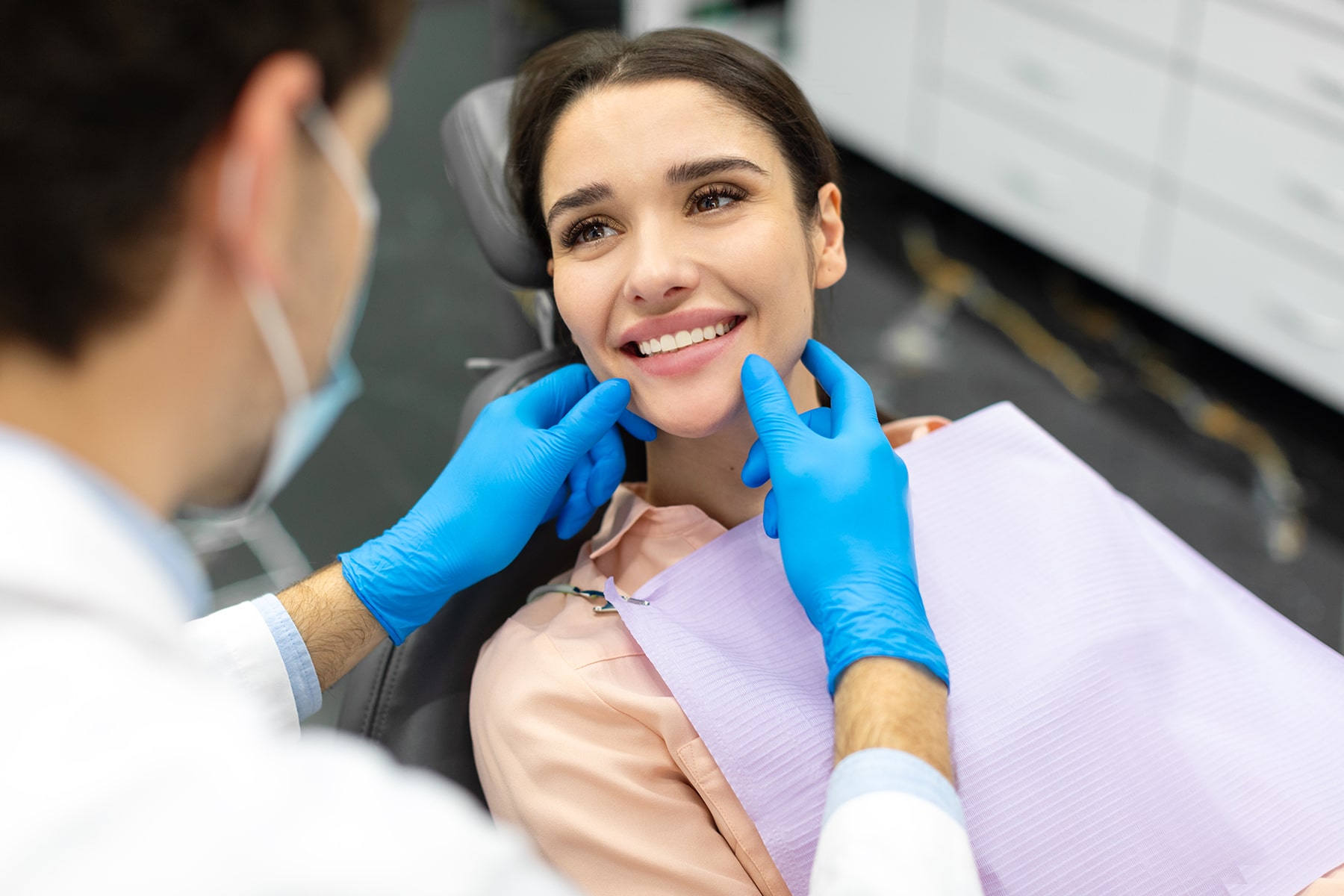 TomasheskiDentalCrownsBridges-min Woman getting dental crowns in Apex, NC
